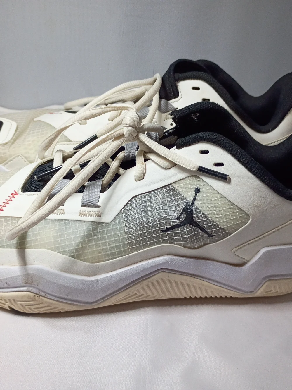 Jordan Men's One Take 4 Sail/Black-Wolf Grey Basketball Shoes DZ3338-106 Sz 9
